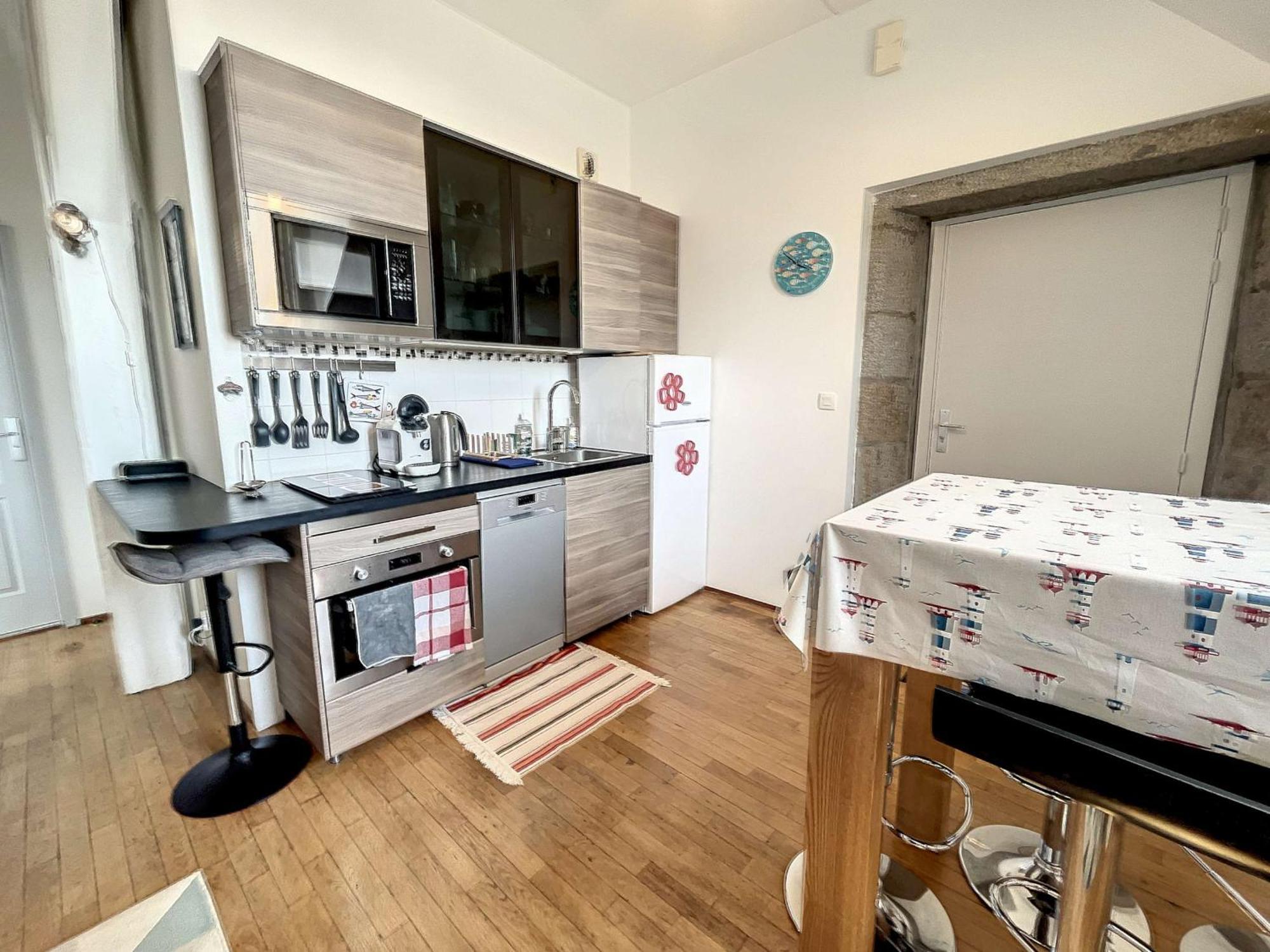Appartement Cosy, 200M Plage, Parking Prive, Wifi - Fr-1-361-18 Granville Eksteriør bilde